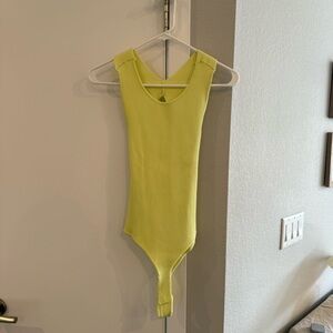 ASTR the Label neon yellow knit bodysuit